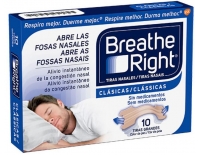 Breathe Right Tiras Nasales Clásicas 10 Unidades