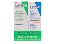 CeraVe Pack Loción Facial Hidratante Am SPF25 50 ml + Crema-Espuma Limpiadora 100 ml