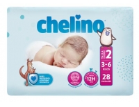 Chelino Pañal Talla 2 de 3 a 6 Kilos 28 Pañales