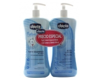 Chicco Baby Natural Sensation Gel de Baño-Champú Sin Lágrimas 500 ml + Crema Corporal 500 ml