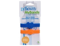Dr Brown's Bandas Identificativas Para Biberones 2 Unidades Azul-Naranja
