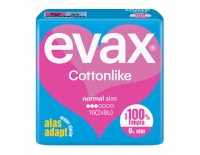 Evax Compresa Cottonlike Normal Con Alas 16 Unidades (2 x 8 Unidades)