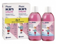 Kin Fluorkin Enjuague Bucal Infantil Duplo 2 x 1 500 ml + 500 ml