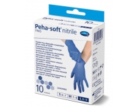 Hartmann Guantes Nitrilo Fino Azul Peha-soft Talla-L 10 Unidades