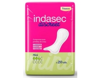 Indasec Discreet Mini 20 Compresas