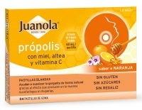 Juanola Própolis 24 Pastillas Blandas Sabor Naranja