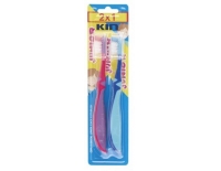Kin Cepillo Dental Infantil Junior de 6 a 12 Años 2 x 1 Azul-Rosa