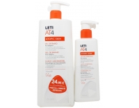 LetiAT4 Gel de Baño PACK Pieles Atópicas y Secas 250 ml + Leche Corporal 250 ml