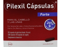Pilexil Cápsulas Forte Para Uñas y Caída del Cabello 100 Cápsulas + REGALO 20 Cápsulas