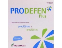 Prodefen  Plus Restablece la Flora Intestinal Con Probióticos y Prebióticos 10 Sobres