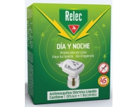 Relec Día y Noche Antimosquitos Eléctrico Líquido 1 Difusor + 1 Recambio