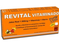 Revital Vitaminado Forte 1500 Jalea Real 1500 mg + Vitaminas 20 Ampolas Bebibles de 10 cc