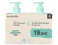 Suavinex Cosmética Bebés DUPLO Gel-Champú Syndet 500 ml + Locion Corporal 500 ml