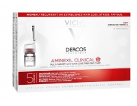 VICHY Dercos Aminexil Clinical 5 Tratamiento Anticaída Mujer 21 Monodosis de 6 ml
