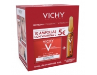 VICHY Liftactiv Collagen Crema de Día Antiarrugas 50 ml + 10 Ampollas Vitamina C