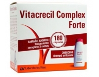 Vitacrecil Complex Forte Para el Cabello y Uñas 180 Cápsulas + REGALO Champú Vitacrecil 200 ml