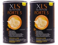 XLS Nutrition Forte5 Batido Quemagrasas DUPLO 400+400gr 50% 2ªUnidad Sabor Vainilla