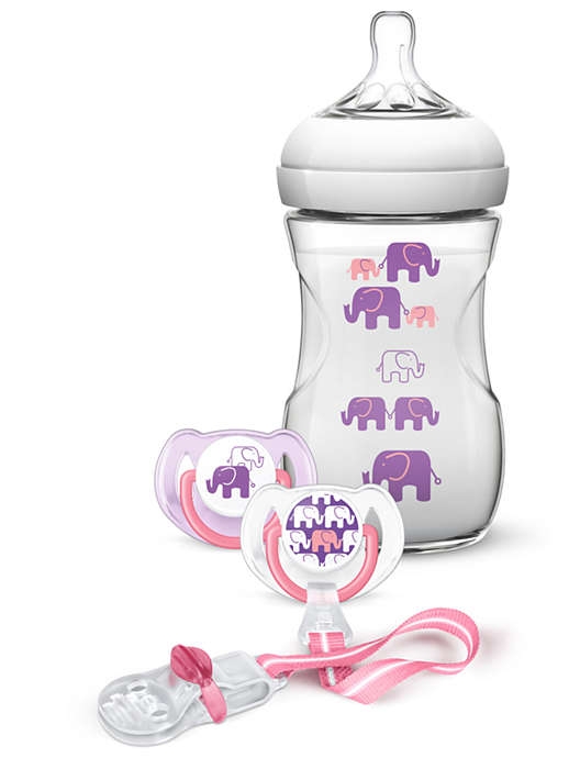 AVENT 1 Pack 1 Biberón Natural 260 ml + 2 Chupetes 618