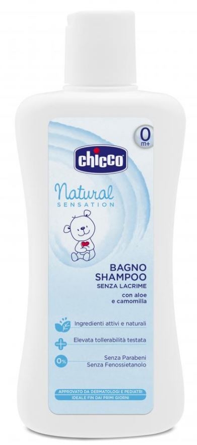 Chicco Baby Natural Sensation Gel de Baño y Champú Sin Lágrimas 200 ml