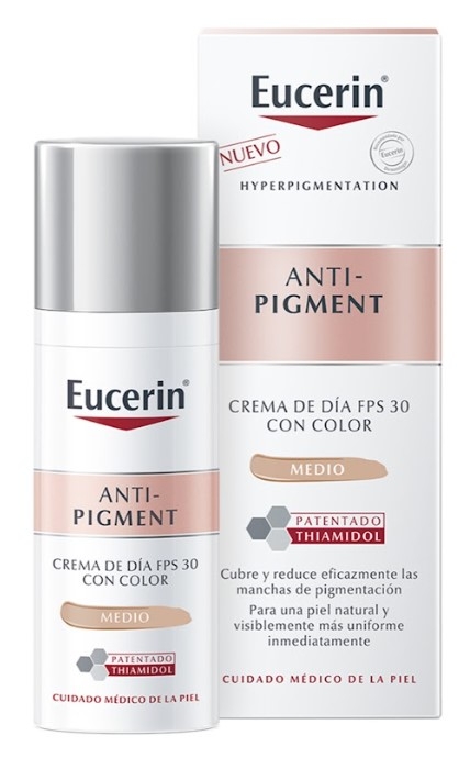 Eucerin Anti-Pigment Crema de Día Color FPS30 Antimanchas Todo Tipo de Pieles 50 ml TONO MEDIO