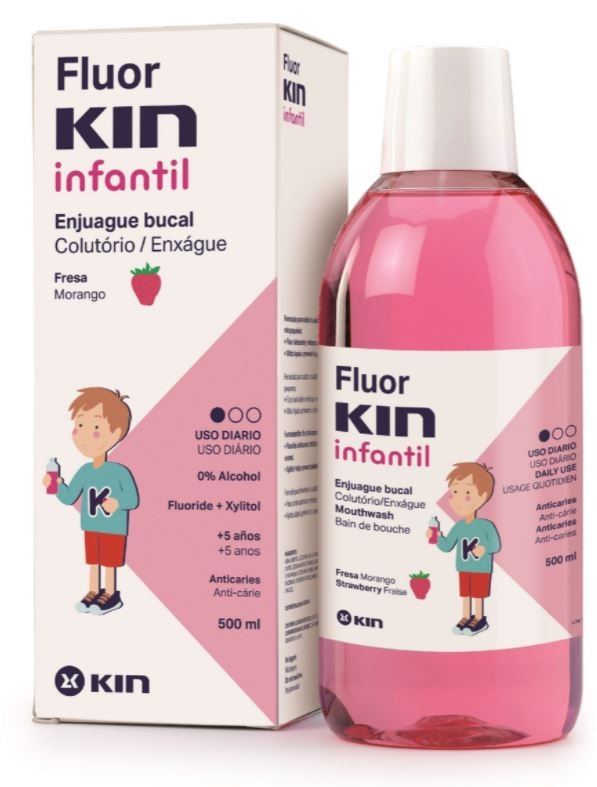 Kin Fluorkin Enjuague Bucal Infantil DIARIO 500 ml