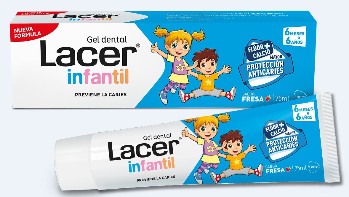 Lacer Infantil Gel Dental Sabor Fresa 6 Meses a 6 Años 75 ml