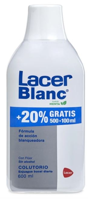 LacerBlanc d-MENTA Colutorio Blanqueador Diario 500 ml + 100 ml