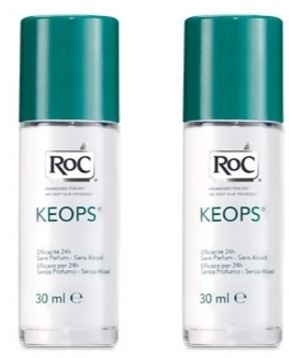 DUPLO Roc Keops Desodorante Sudoración Alta Roll-on 30 ml + 30 ml