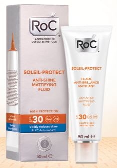RoC Solar Fluido Matificante Anti-Brillos Piel Grasa SPF 30 50 ml