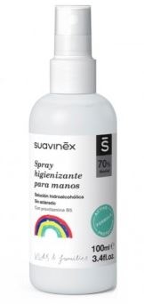 Suavinex Spray Hidroalcohólico Higienizante de Manos 70% Alcohol 100 ml