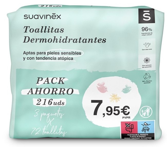 Suavinex Pack Ahorro Toallitas Dermohidratantes