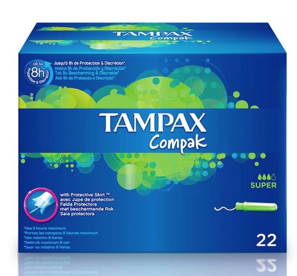grupo Intensivo extinción Tampax Compak Super 22 Unidades - Tampones