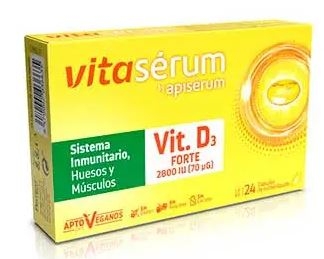 Apisérum Vitasérum Vitamina D3 Forte 24 Cápsulas